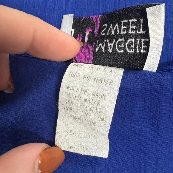 Maggie Sweet Blue Sleeveless‎ Top with Lace Detail - Elegant Casual Shell Work - Picture 4 of 4